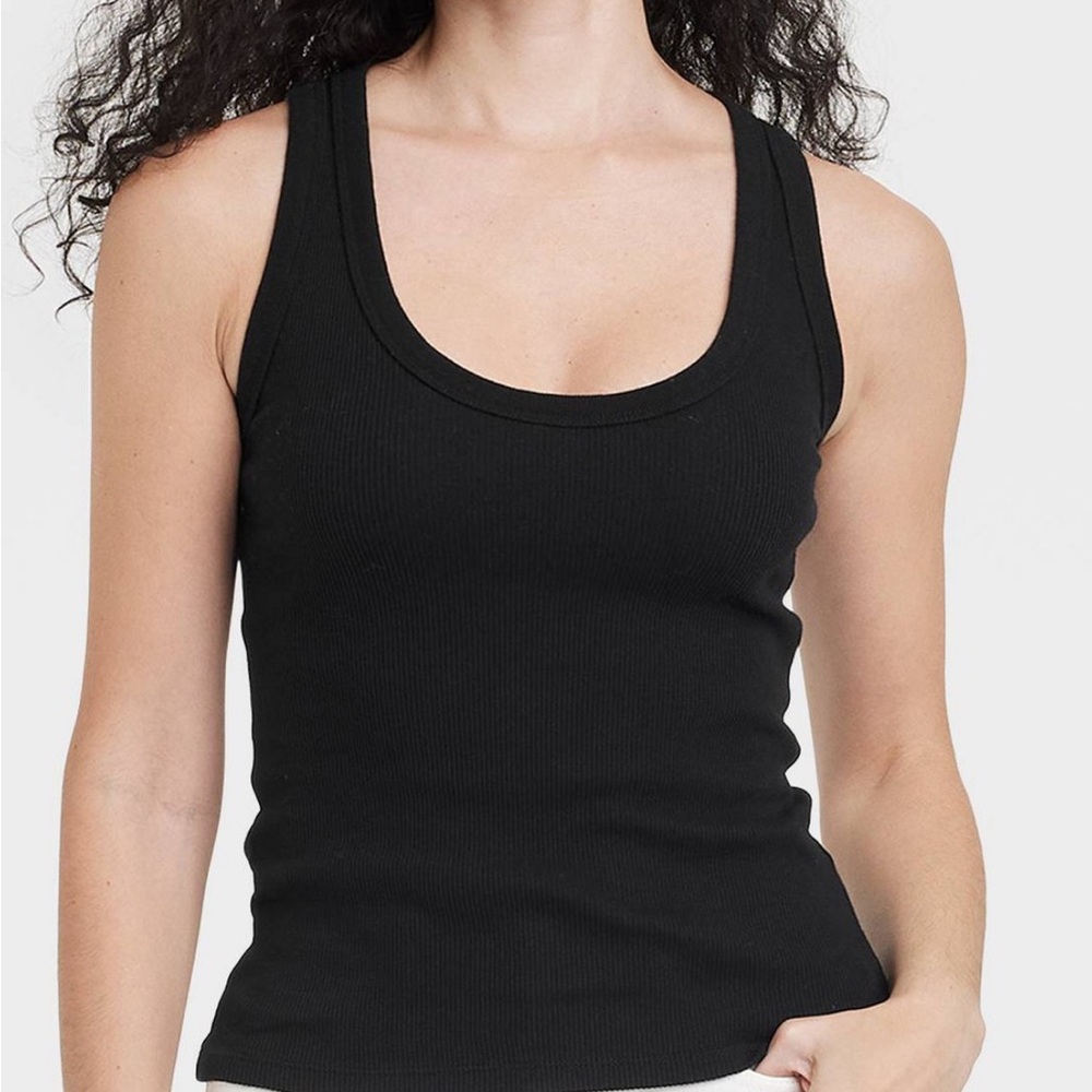 Universal Thread Black Ribbed Tank Top
